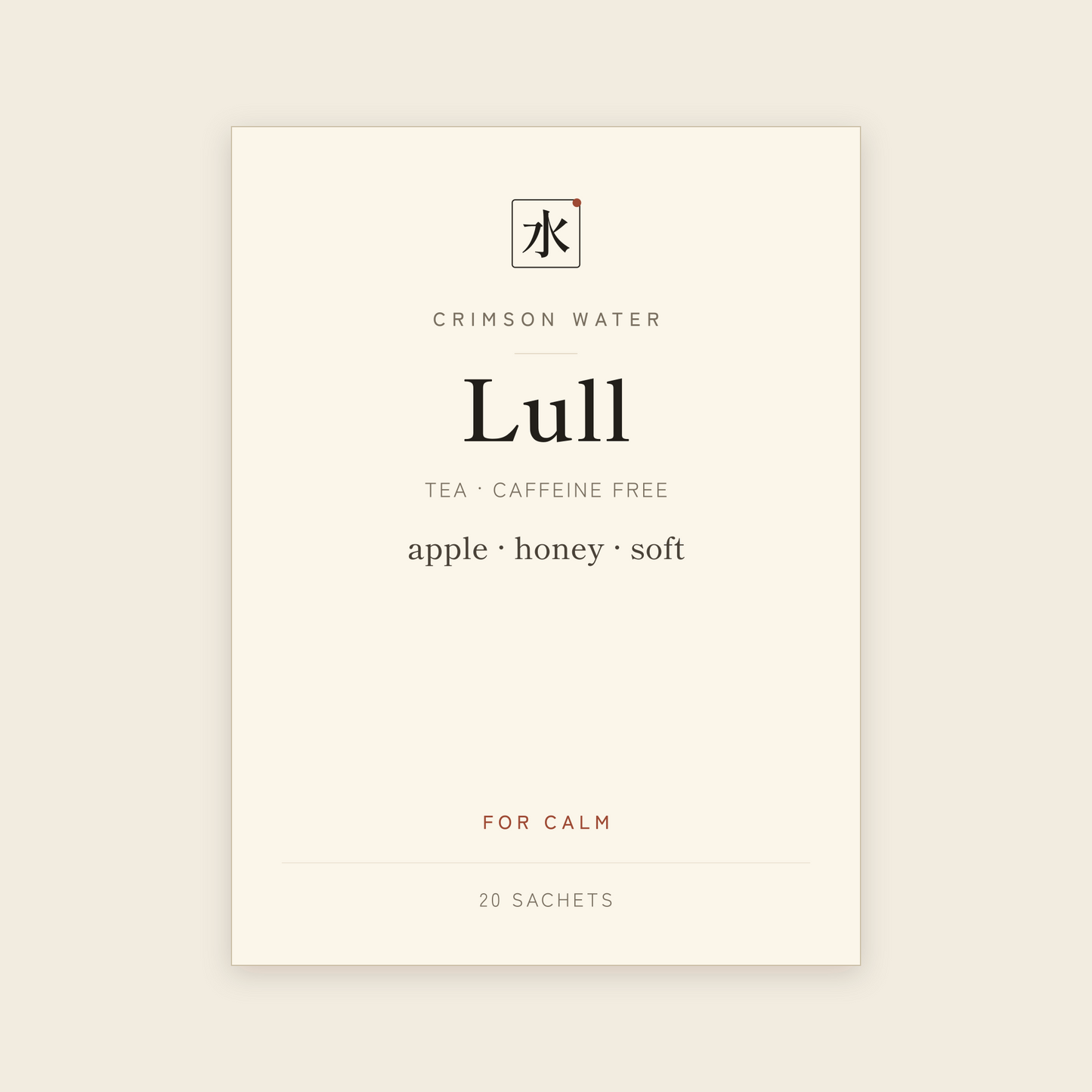 Lull tea label