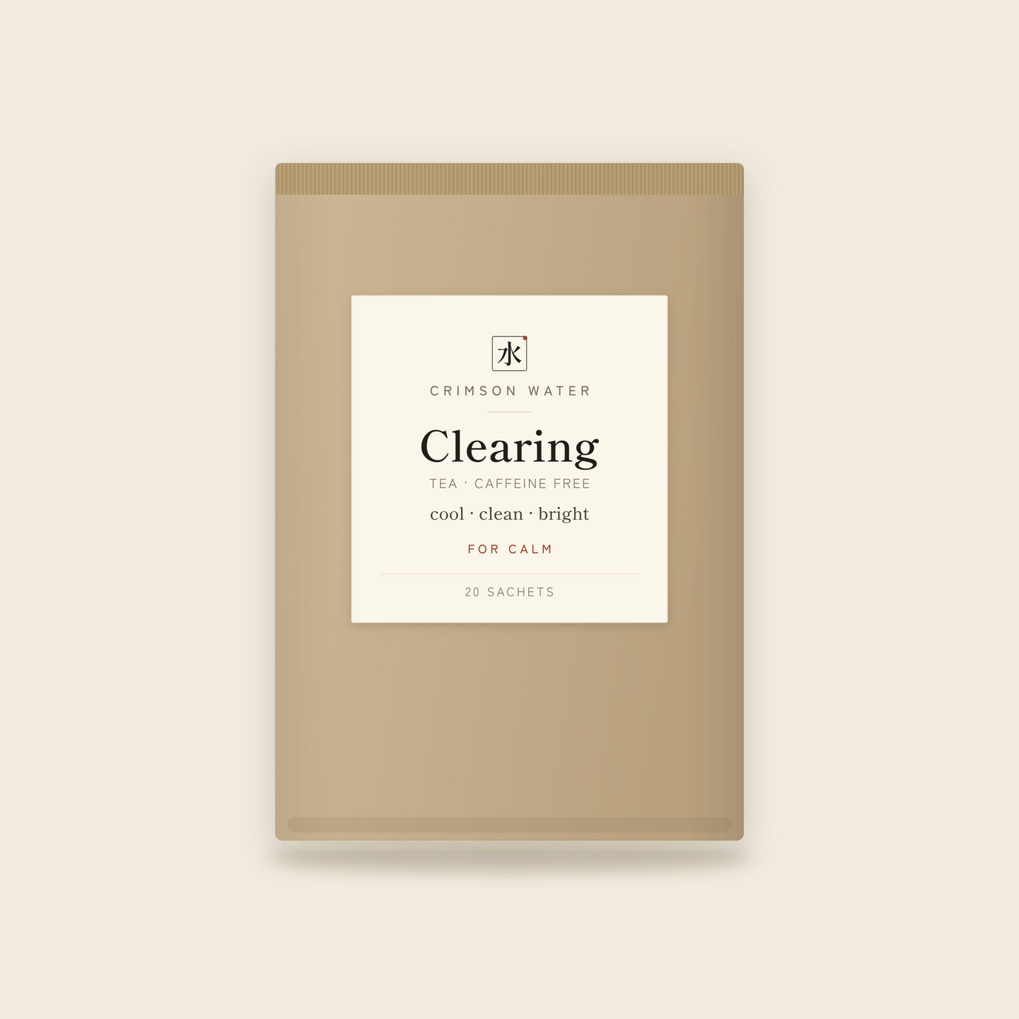 Clearing tea pouch